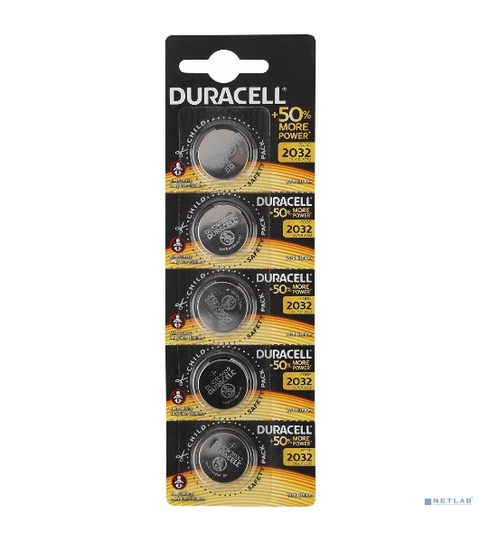 Батарея Duracell DL2032 CR2032 (5шт)