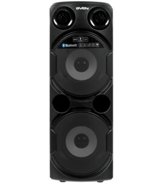 Колонка АС SVEN PS-750, черный (80 Вт, TWS, Bluetooth, FM, USB, microSD, LED-дисплей, 2х4400мА*ч)