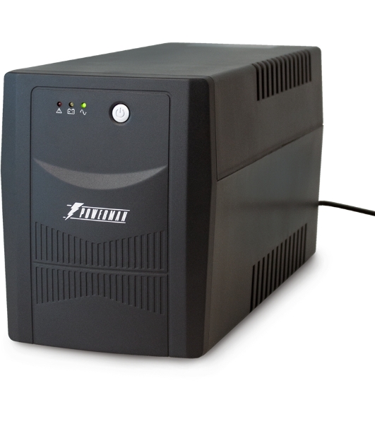 Источник бесперебойного питания PowerMan Back Pro 2000VA PLUS черный (interface+soft)