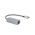 Кабель-переходник USB 3.1 Type-C -->RJ-45 1000Mbps Ethernet, Aluminum Shell, 0.15м VCOM DU320M, фото 1