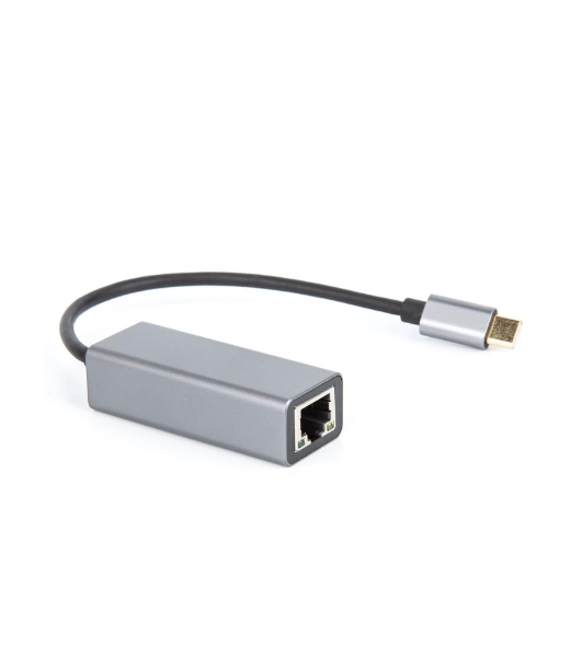 Кабель-переходник USB 3.1 Type-C -->RJ-45 1000Mbps Ethernet, Aluminum Shell, 0.15м VCOM DU320M
