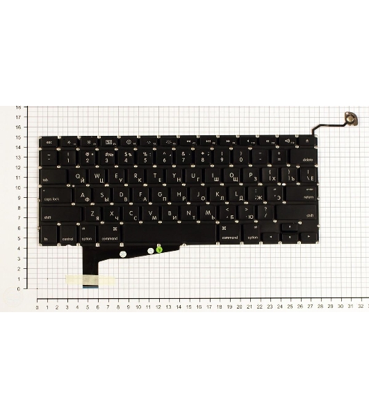 Клавиатура для ноутбука MacBook A1286 без SD плоский ENTER