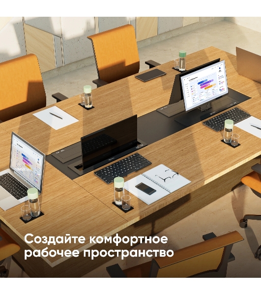 Кронштейн для мониторов Onkron NWS-SC24 черный 13'-24' макс.15кг настольный
