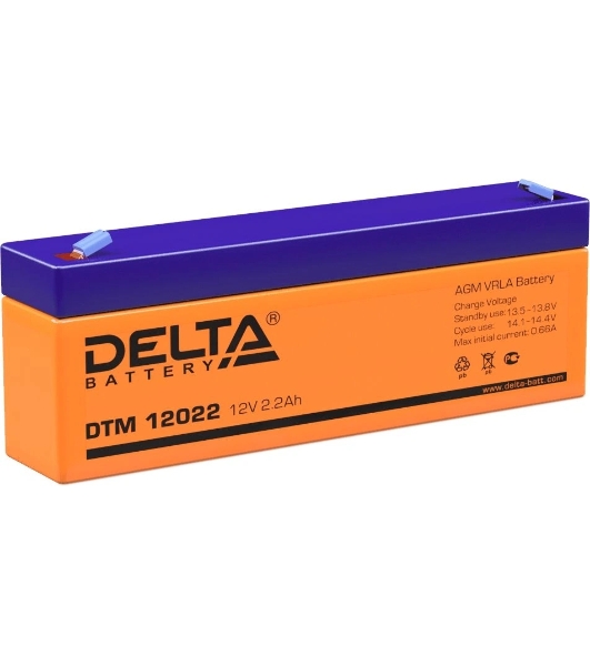 Батарея для ИБП Delta DTM 12022 (12V, 2.2Ah)