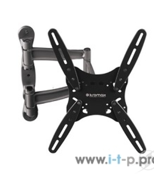 Кронштейн для телевизора Kromax TECHNO-5 серый 15'-55' макс.35кг настенный поворот и наклон