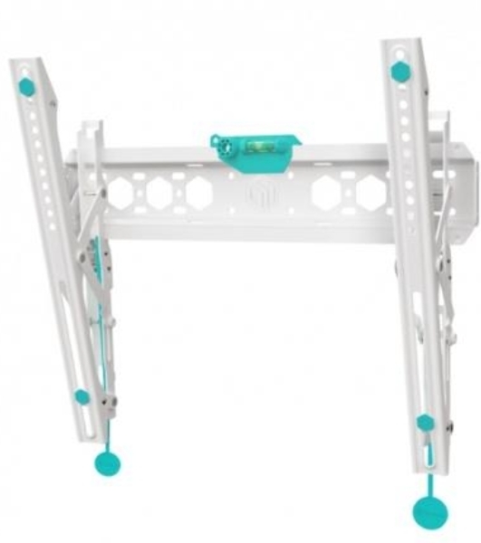 Кронштейн ONKRON TM5W/32-65'' макс 400*400 наклон +12º от стены: 35-145мм, макс вес 68,2кг, встр уровень, белый