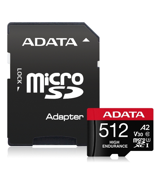 Флеш карта MICRO SDXC 512Gb W/AD. AUSDX512GUI3V30SA2-RA1 ADATA