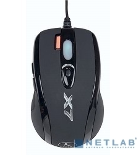 Мышь проводная A4Tech X-718BK черный, 3000 dpi, USB, кнопки - 7