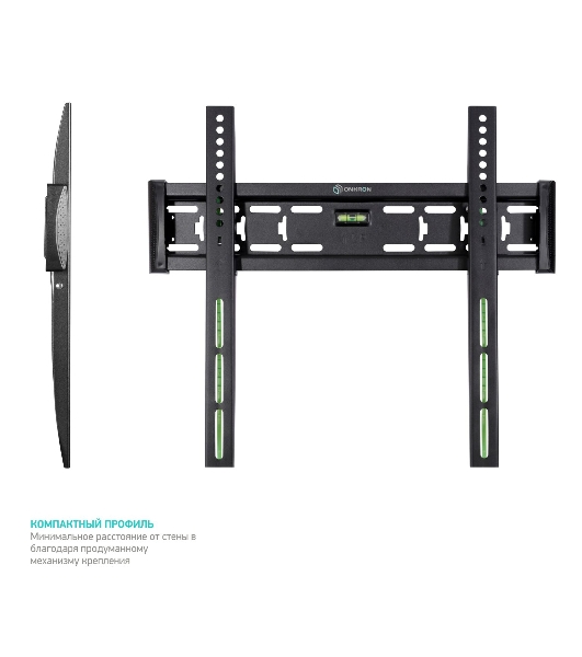 Кронштейн ONKRON FM5/32-55'' макс 400x400 наклон 0º от стены: 29мм макс вес 56,8кг