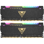 Оперативная память Patriot Viper Steel, DDR4, 32GB (2x16GB), 3600MHz, CL20, DIMM, с радиатором, RGB, черный, фото 1