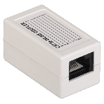 Проходной адаптер ITK кат.5E UTP, тип RJ45-RJ45 (8P8C), белый, фото2
