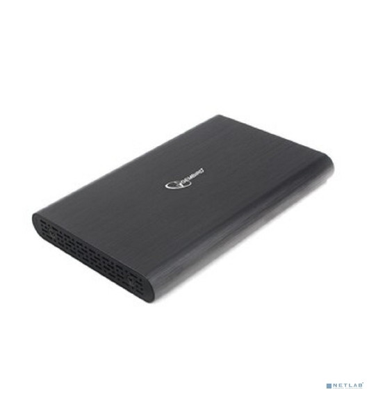 Внешний корпус 2.5' Gembird EE2-U3S-50, черный, USB 3.0, SATA, алюминий