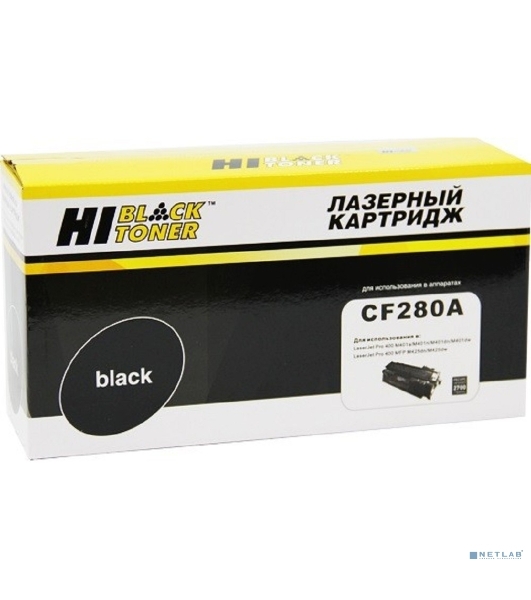 Расходные материалы Hi-Black CF280A Картридж для LJ PRO 400 M401/ PRO 400 MFP M425 с чипом 2,7К