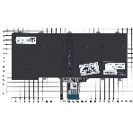 Клавиатура для ноутбука Dell Latitude E7250 E7270 черная без рамки с подсветкой, фото 1