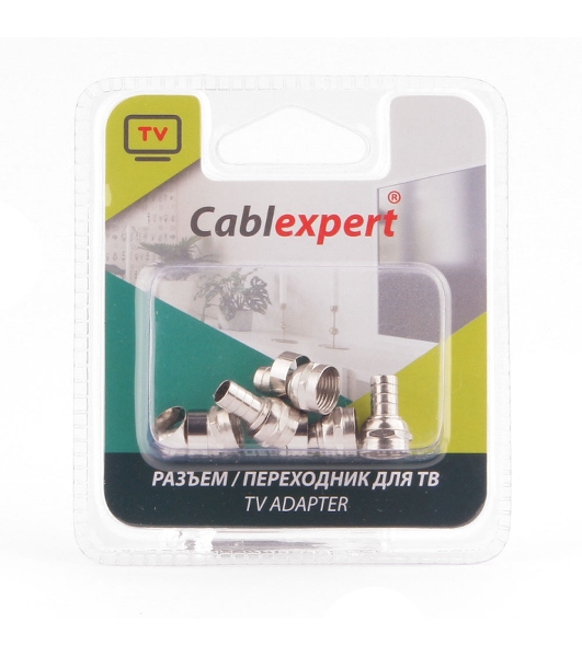 Коннектор Cablexpert F SPL6-03, для кабеля RG6, 5шт
