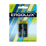 Элемент питания алкалиновый Ergolux 'крона' 6LR61 BL-1 6LR61 BL-1 9В Alkaline (блист.1шт), фото2