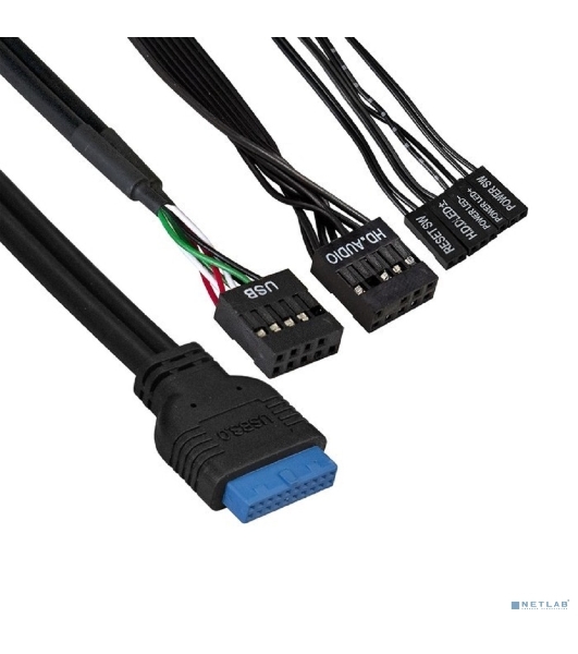 Компьютерный корпус Minitower ExeGate EX291147RUS BAA-105U2-01-AAA450 (mATX, БП AAA450 с вент. 8см, 2*USB+2*USB 3.0, аудио, черный)