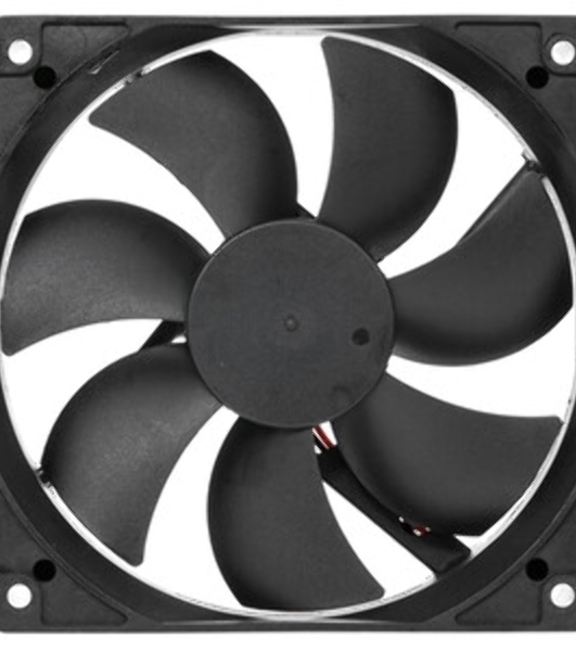 Вентилятор для корпуса Rexant RX 12025MS 24VDC черный, 120 мм, 2200 об/мин, 35 дБ, 2 pin