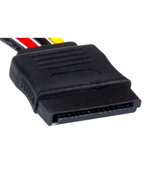 Кабель питания EX138936RUS SATA ExeGate EX-CC-SATA-PS (Molex 4pin/SATA15pin, 0,15м)