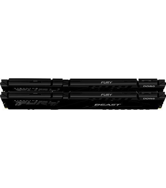 Оперативная память Kingston Fury Beast, DDR5, 32GB (2x16GB), 5600MHz, CL40, DIMM, с радиаторами, черный