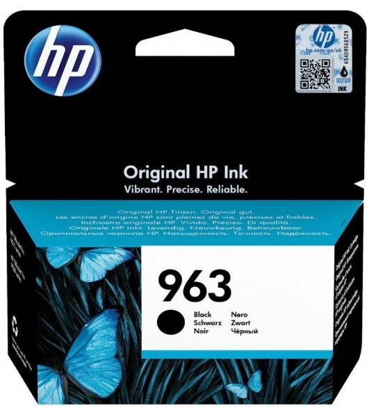 Картридж струйный HP 963 3JA26AE черный (1000 стр) для HP OfficeJet Pro 901x/902x