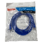Патч-корд Buro UTP 4 пары cat.5e CCA molded 5м голубой RJ-45 (m)-RJ-45 (m), фото 1