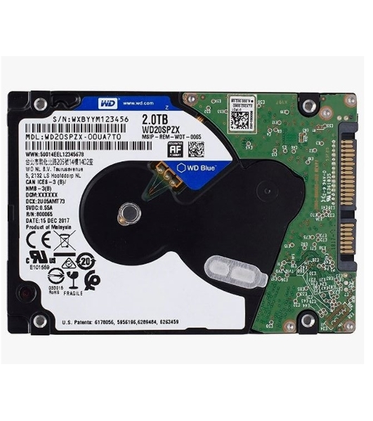 Жесткий диск Western DigitalBlue WD20SPZX 2ТБ 2,5' 5400RPM 128MB (SATA-III) Mobile