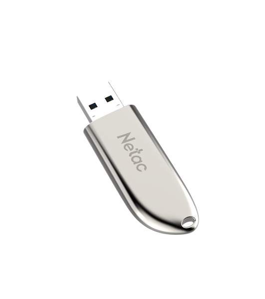 Флешка USB Netac U352 128Gb NT03U352N-128G-20PN, USB 2.0, с колпачком, металлическая
