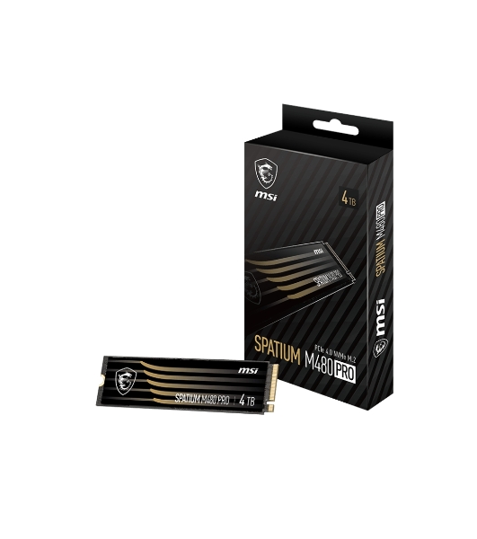 Накопитель SSD MSI SPATIUM M480 PRO, 2Tb, M.2 2280, PCIe 4.0 x4, NVMe, R/W 7400/7000