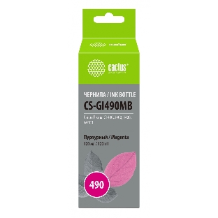 Чернила Cactus CS-GI490MB пурпурный100мл для Canon Pixma G1400/G2400/G3400