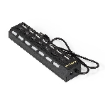 USB-концентратор ExeGate EX293978RUS DUB-72SW (кабель-адаптер USB2.0 --> 7xUSB2.0, кнопки включения/отключения для каждого порта, Plug&Play, черный), фото5