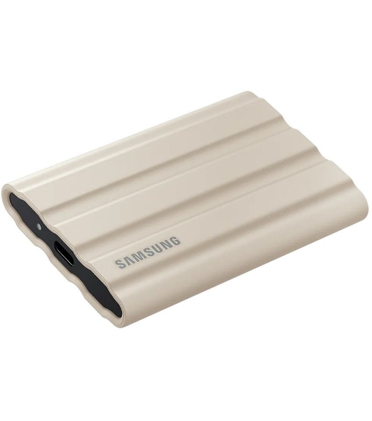 Внешний SSD Samsung T7 Shield, 1TB, USB 3.2 Gen 2 Type-C, R/W 1050/1000, бежевый