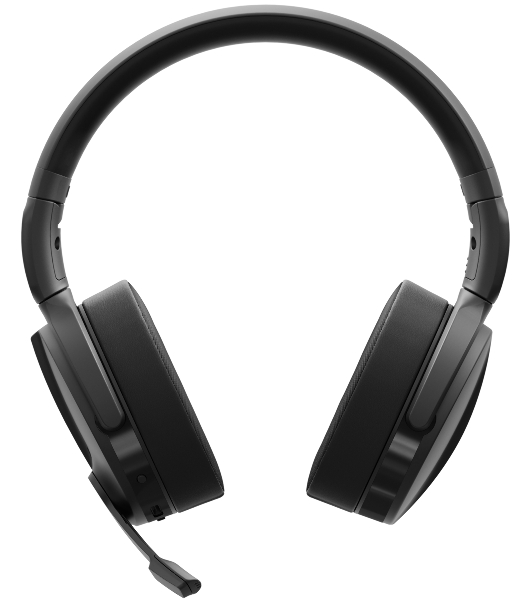 Беспроводные/проводные наушники EPOS Adapt 560 черный, накладные, Bluetooth + USB, активное шумоподавление