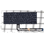 Клавиатура для ноутбука Lenovo Yoga Chromebook C630, черная с подсветкой, фото2