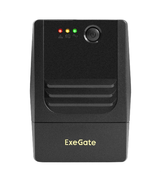 Источник бесперебойного питания ExeGate Power NB-600.LED.AVR.4C13 (600VA/360W, LED, AVR, 4*C13, батарея 12V 7.2Ah, Black)
