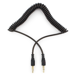 Кабель аудио Cablexpert CCA-405-6, Jack3.5 - Jack3.5, 2м, спиральный