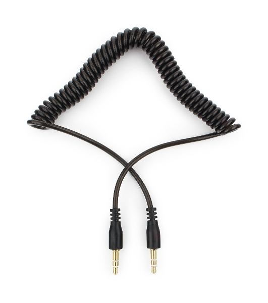 Кабель аудио Cablexpert CCA-405-6, Jack3.5 - Jack3.5, 2м, спиральный