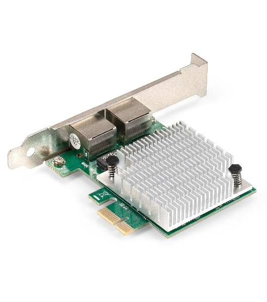 Сетевой адаптер ExeGate EXE-562 (PCI-E x1 v2.0, 2xRJ45, UTP 10/100/1000Mbps, Realtek Chipset RTL8111F)