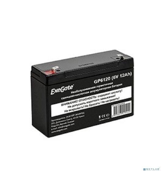 Батарея для ИБП ExeGate GP6120 (6V 12Ah), клеммы F1
