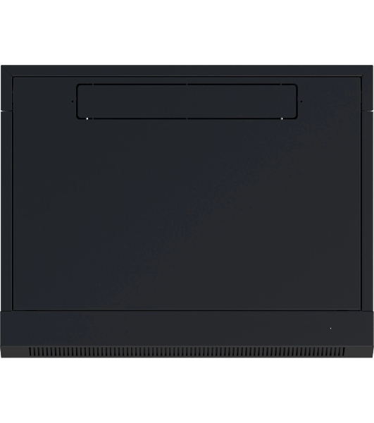 Шкаф коммутационный NTSS NTSS-W6U6045GS-BL настенный 6U 570x450 мм пер. дв. стекл 60 кг черный 350 мм 18 кг 220 град. 370 мм IP20 сталь