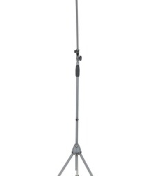 Микрофонная стойка 'журавль' K&M 21080-300-02 высота от 925 до 1630 мм, длина стрелы от 425 до 725 мм, металлические узлы, складная конструкция, материал стойки - сталь, цвет хром