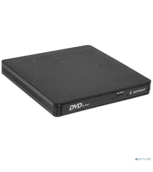 Оптический привод внешний CD/DVD привод USB 3.0 Gembird DVD-USB-03C пластик, черный