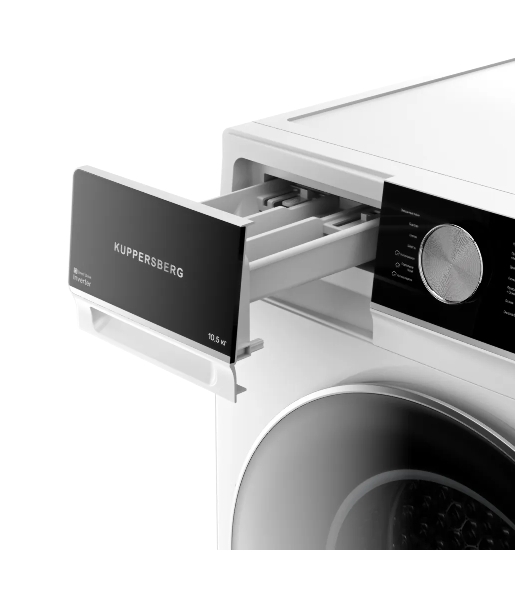 Стиральная машина Kuppersberg WM 600 W белая, загрузка фронтальная 10.5кг, 1200 об/мин., класс: A+++