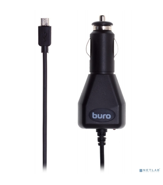 Автомобильное зарядное устройство Buro 2A универсальное кабель microUSB черный