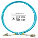 Шнур оптический Cabeus FOP-50-LC-LC-1.5m duplex LC-LC 50/125 мм OM3 1,5м LSZH, фото 1
