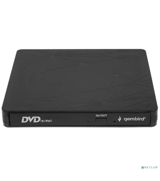 Оптический привод внешний CD/DVD привод USB 3.0 Gembird DVD-USB-03C пластик, черный