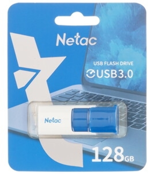 Флешка USB Netac U182 красный USB 3.0 Flash 128Gb, NT03U182N-128G-32RE, выдвижной
