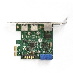 Контроллер ExeGate EX290278RUS EXE-362 PCI-E 2.0, 2*USB 3.0 ext + 1*USB 3.0 int + LAN UTP 1000Mbps, разъем доп.питания (OEM), фото4