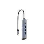 USB-концентратор CUDY UH605, USB Type-C, USB + RJ-45, USB Type-C, фото10
