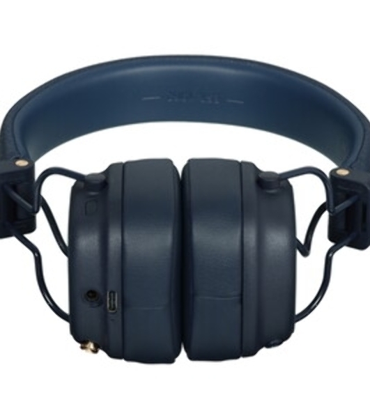 Беспроводные/проводные наушники Marshall Major V синий, накладные, Bluetooth + проводной, беспроводная зарядка, до 100 ч